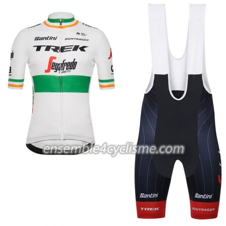 Tenue Maillot + Cuissard à Bretelles 2018 Trek Segafredo Championnats d'Irlande